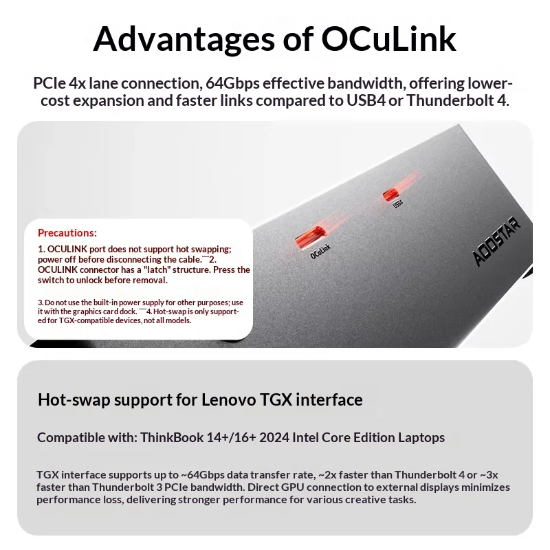 AOOSTAR AG01 AG02 EGPU 도킹 스테이션 - Oculink Egpu Mini Pc 리뷰 및 가격