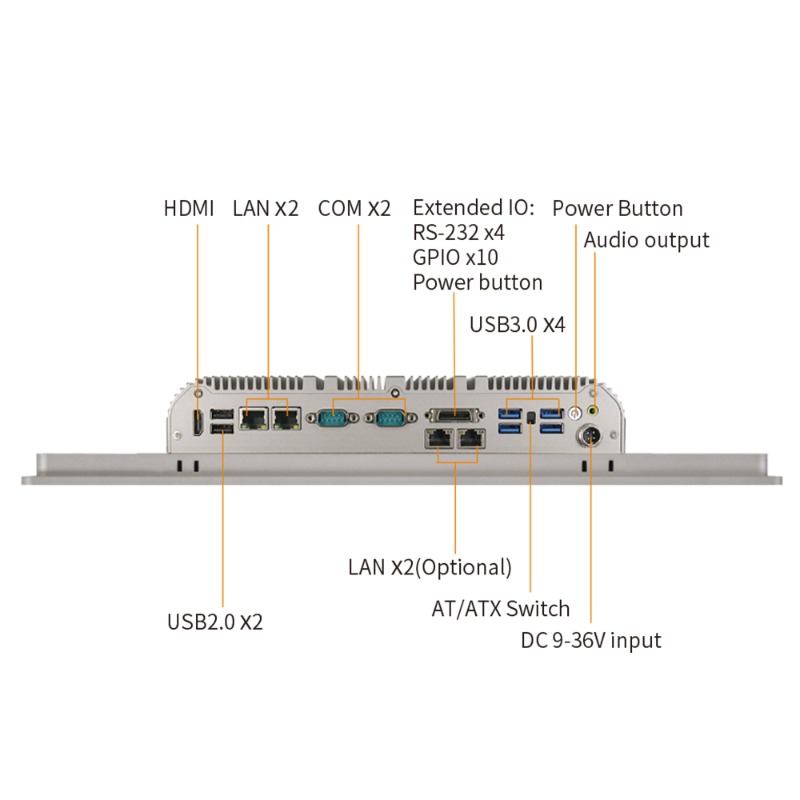 ODM OEM 19인치 팬리스 코어 I5/I7 8세대  - Fanless Industrial Pc Rs485 Core I7 리뷰 및 가격